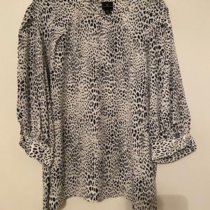 Worthington JCPenny 3/4 Sleeve Animal Print Blouse! XXL